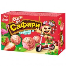 Печенье Orion Сhocoboy Safari Strawberry & Yogurt с глазурью, 39г в магазинах Перекресток