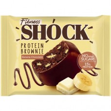 Изделие кондитерское Fitnesshock Брауни банановый, 50г в магазинах Перекресток