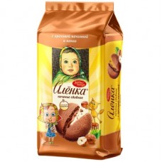 Печенье Алёнка сдобное с ореховой начинкой и какао, 200г в магазинах Перекресток