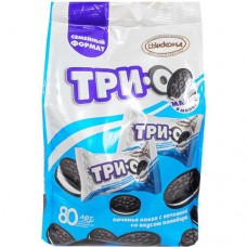 Печенье Акконд Трио какао с начинкой со вкусом пломбира, 280г в магазинах Перекресток