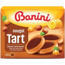 Печенье Banini Tart Nougat с какао-начинкой и фундуком, 210г в магазинах Перекресток