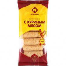 Блины Останкино с куриным мясом, 420г в магазинах Перекресток