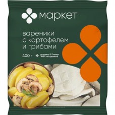 Вареники с картофелем и грибами Маркет, 400г в магазинах Перекресток