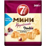 Мини-круассаны 7 Days Double ваниль-вишня, 300г