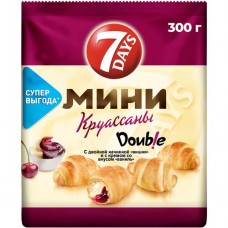 Мини-круассаны 7 Days Double ваниль-вишня, 300г в магазинах Перекресток