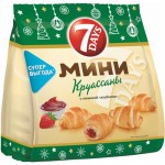 Мини-круассаны 7 Days с клубничной начинкой, 300г