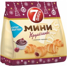 Мини-круассаны 7 Days с начинкой из черешни, 300г в магазинах Перекресток