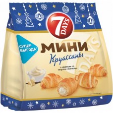 Мини-круассаны 7 Days с ванильным кремом, 300г в магазинах Перекресток