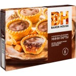 Мини-тарты Baker House карамельно-арахисовые, 240г