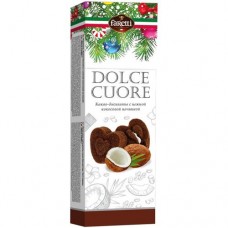 Пирожное Dolce Cuore Какао-бисквиты с нежной кокосовой начинкой, 120г в магазинах Перекресток