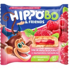 Пирожное Hippo Bo бисквитное с желейной малиновой начинкой, 32г в магазинах Перекресток