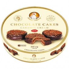 Пирожные Santa Bakery Chocolate Cakes caramel cream, 215г в магазинах Перекресток