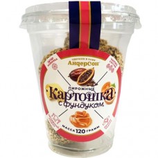 Пирожное АндерСон Картошка с фундуком крошковое, 120г в магазинах Перекресток