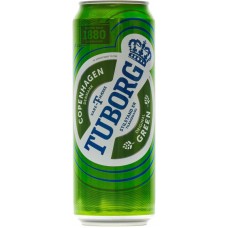 Пиво Tuborg Green Грин светлое 4.6%, 450мл в магазинах Перекресток