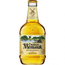 Пиво Старый Мельник из бочонка Мягкое светлое 4.3%, 450мл в магазинах Перекресток