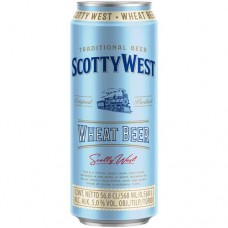 Пиво Scotty West Weat пшеничное светлое нефильтрованное пастеризованное, 568мл в магазинах Перекресток