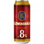 Пиво Löwenbräu Bockbier крепкое светлое пастеризованное 8%, 450мл