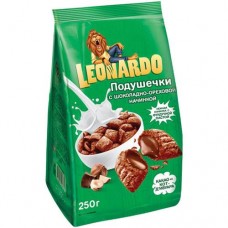 Подушечки Leonardo с шоколадно-ореховой начинкой глазированные, 250г в магазинах Перекресток