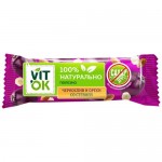Конфета-батончик Vitok Чернослив и орехи неглазированная, 30г