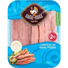Стрипсы из мяса индейки Пава-Пава охлаждённые, 450г в магазинах Перекресток