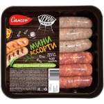 Колбаски Самсон Саксонскиес говядиной и Мюнхенские свиные категории Б охлажденные, 400г