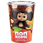 Попкорн Зебра карамельный со вкусом апельсина с глазурью, 120г