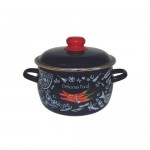 Кастрюля Brownie Chilli эмалированная сферическая, 3л Кастрюля Brownie Chilli эмалированная сферическая, 3л