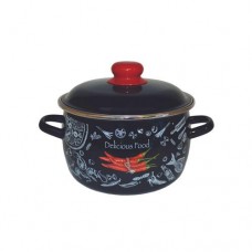 Кастрюля Brownie Chilli эмалированная сферическая, 3л в магазинах Перекресток