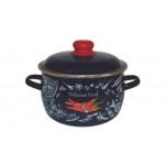 Кастрюля Brownie Chilli эмалированная сферическая, 4л Кастрюля Brownie Chilli эмалированная сферическая, 4л