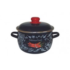 Кастрюля Brownie Chilli эмалированная сферическая, 4л в магазинах Перекресток