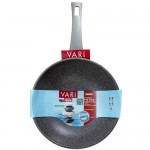 Сковорода Vari Pietra Wok с противопригарным покрытием серый гранит, 28см