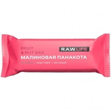 Батончик орехово-фруктовый R.A.W. Life Малиновая Панакота, 47г в магазинах Перекресток