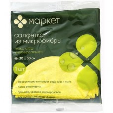 Салфетка Люкс Ultra универсальная из микрофибры для уборки помещений 30х30см Маркет в магазинах Перекресток