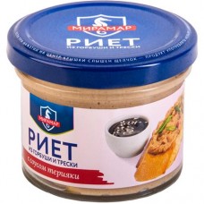 Риет Мирамар из горбуши и трески с соусом терияки, 100г в магазинах Перекресток