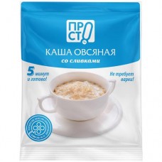 Каша овсяная Традиционная быстрого приготовления со сливками Пр!ст, 35г в магазинах Перекресток
