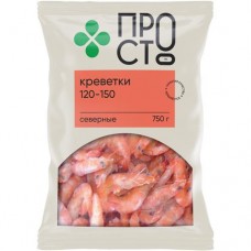 Креветки северные неразделанные варено-мороженные Пр!ст, 750г в магазинах Перекресток