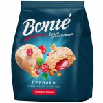 Пряники заварные глазированные с клюквенной начинкой Bonte, 300г