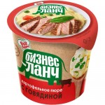 Пюре Биг Ланч картофельное Бизнес Ланч с говядиной, 40г