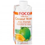 Вода кокосовая Foco с манго, 330мл Вода кокосовая Foco с манго, 330мл