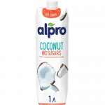 Напиток кокосовый Alpro Coconut No Sugars ультрапастеризованный обогащённый кальцием, 1л