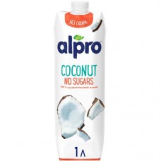 Напиток кокосовый Alpro Coconut No Sugars ультрапастеризованный обогащённый кальцием, 1л в магазинах Перекресток