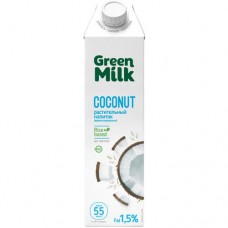 Напиток кокосовый Green Milk на рисовой основе ультрапастеризованный, 1л в магазинах Перекресток