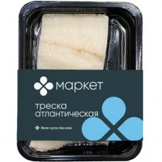 Треска атлантическая филе без кожи замороженная Маркет, 330г в магазинах Перекресток