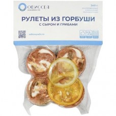 Рулеты Одисcея из горбуши с сыром и грибами, 340г в магазинах Перекресток