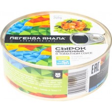 Сырок Легенда Ямала обжаренный в томатном соусе, 240г в магазинах Перекресток