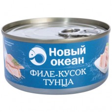 Тунец скипджек филе-кусок Новый Океан, 185г в магазинах Перекресток