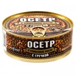 Осётр EcoFood с гречкой в оливковом масле, 290г