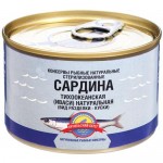 Сардина тихоокеанская Курильский Берег иваси натуральная куски, 250г
