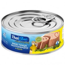 Филе Thai Blue тунца желтоперого в масле, 160г в магазинах Перекресток