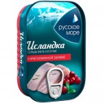 Сельдь Русское Море Исландка филе-кусочки в красном вине, 115г